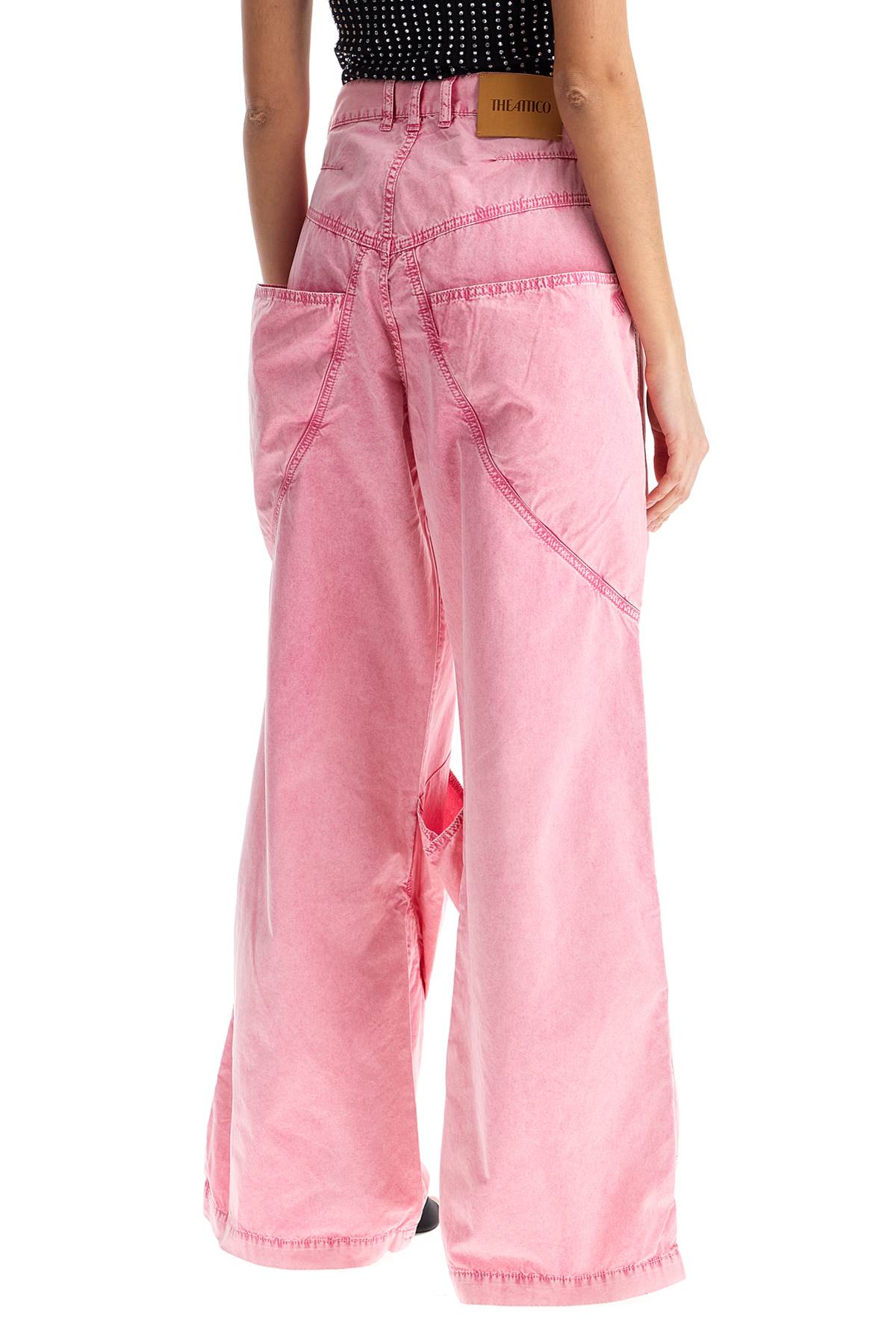 デニム・ジーパン THE ATTICO Women Denim Pants 250WCP00198 DDC098AA026 Pink Pink palazzo trousers THE ATTICO Woman Tg. 25 JEANS