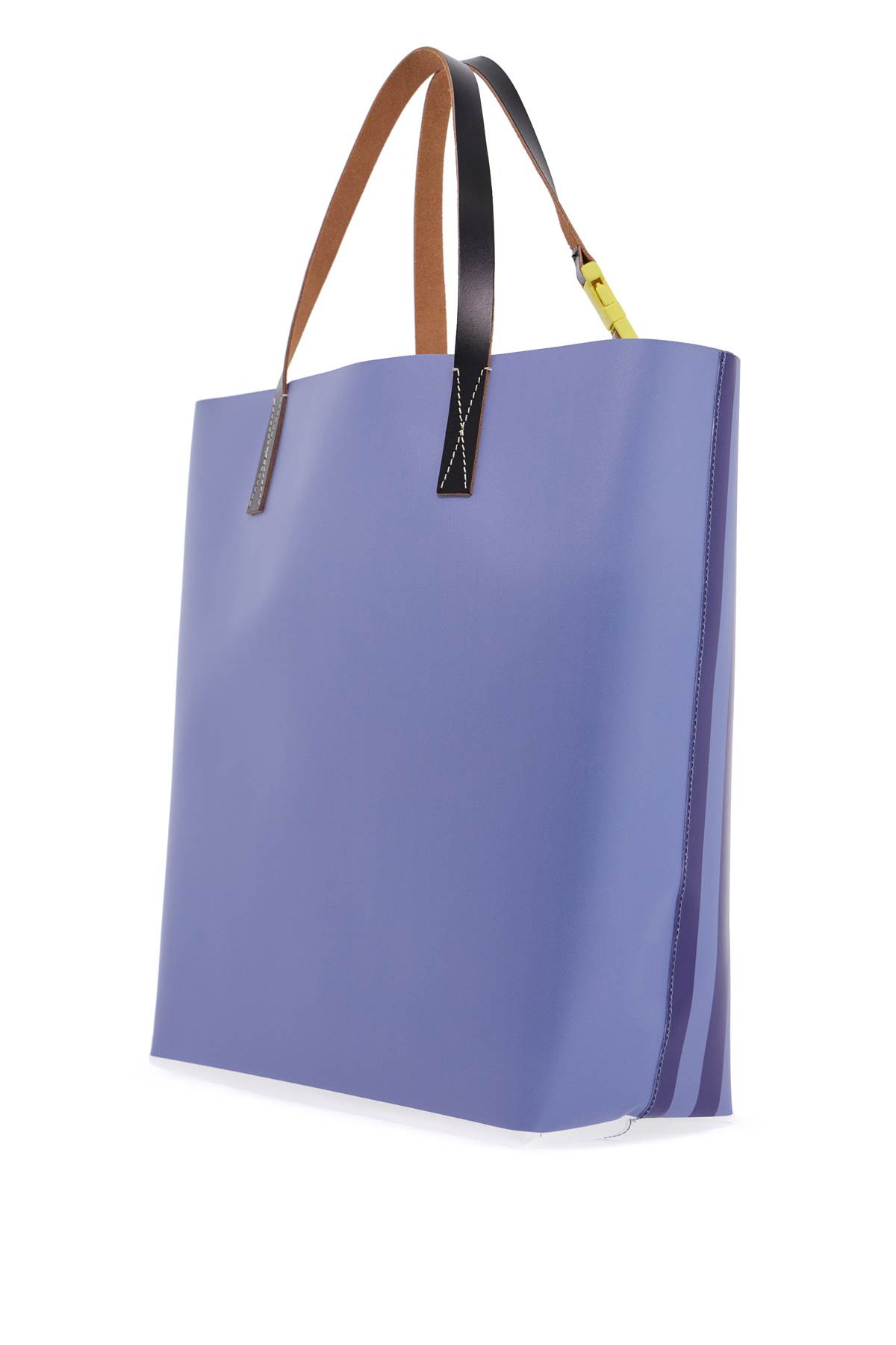★MARNI★Tribeca ショッピング バッグ SHMQ0037Q0 P8210 ZO886 ブルー ストライプ Tribeca ショッピングバッグ、マルニロゴ入り